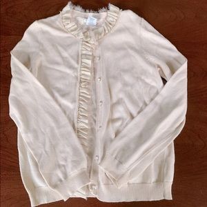 Girls’ Cream Crewcuts Cardigan